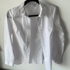 Reitmans White Button-Down Blouse XS